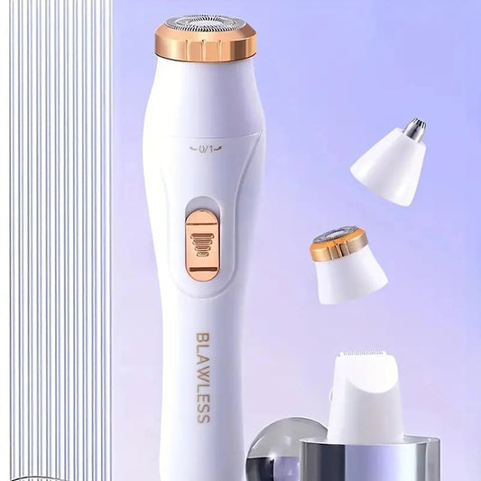 Blawless Womens Facial Hair Remover Facial Hair Removal Women 3in1 Hair Removal Device Electric Face Shaver 3 Replacement Heads